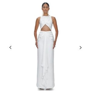 Andrea Iyamah Sia Ruched CutOut Maxi Dress